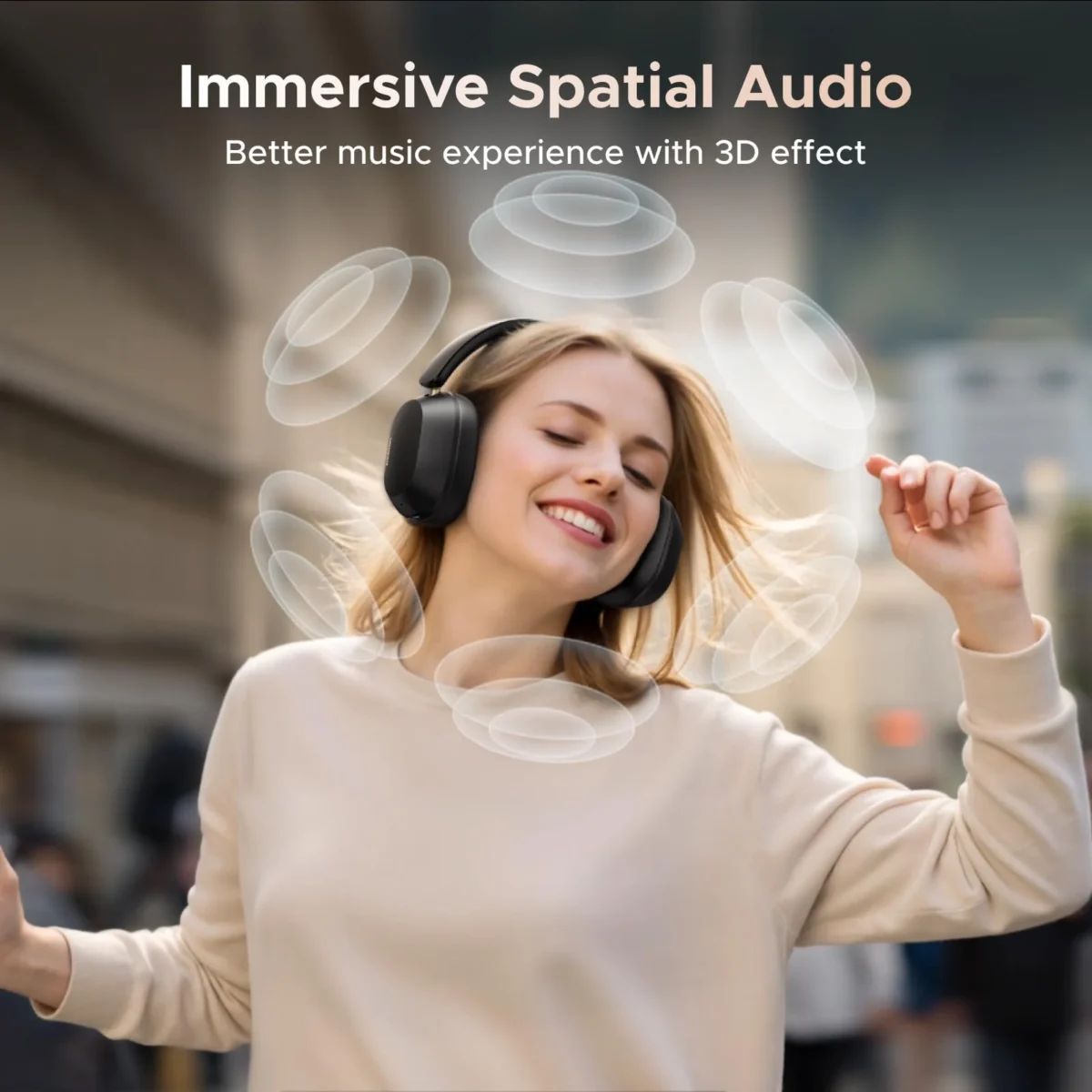 UGREEN HiTune Max5c — Auricular inalámbrico, bluetooth 5.4, USB-C, blanco | HP203, 35758 - Imagen 10