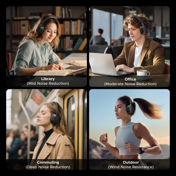 UGREEN HiTune Max5c — Auricular inalámbrico, bluetooth 5.4, USB-C, blanco | HP203, 35758 - Imagen 4