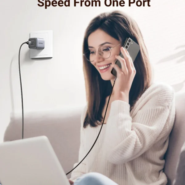 UGREEN CD294 Nexode 45W —  Cargador de pared, 2 puertos USB-C, gris | 90572 - Imagen 8