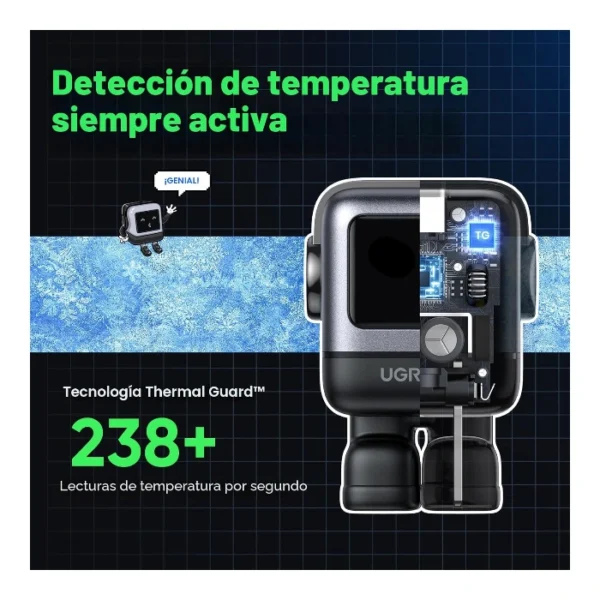 UGREEN Uno 30W — Cargador de carga rápida GaN, 1 puerto USB-C - Negro - Imagen 7