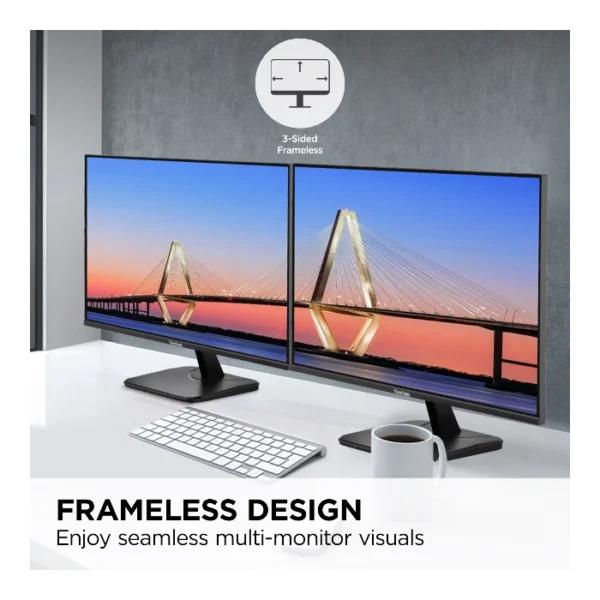 Viewsonic VA2456-MHD Monitor 24" FHD IPS 120Hz, Adaptive Sync, HDMI/DisplayPort/VGA, altavoces integrados - Imagen 3