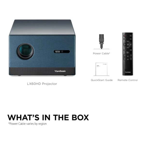 ViewSonic LX60HD — Proyector LED inteligente portátil, resolución nativa Full HD 1080p - Imagen 9