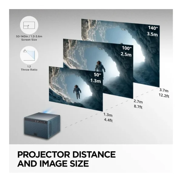 ViewSonic LX60HD — Proyector LED inteligente portátil, resolución nativa Full HD 1080p - Imagen 7
