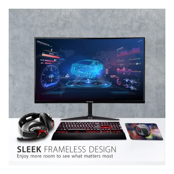 ViewSonic VX2718-PC-MHD — 27" | 1920×1080 | 180Hz MVA | Altavoces | Monitor Curvo - Imagen 2
