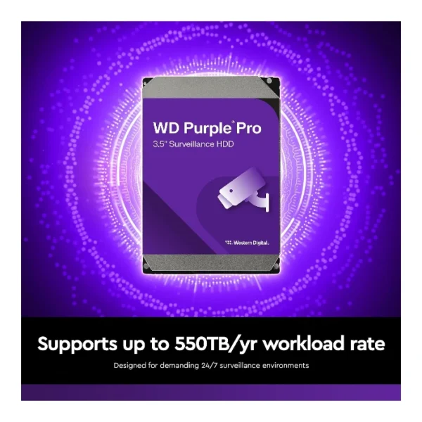 WD Purple Pro 10TB — Disco Duro interno | 3.5" | SATA | 512 MB | 7200 RPM - Imagen 4