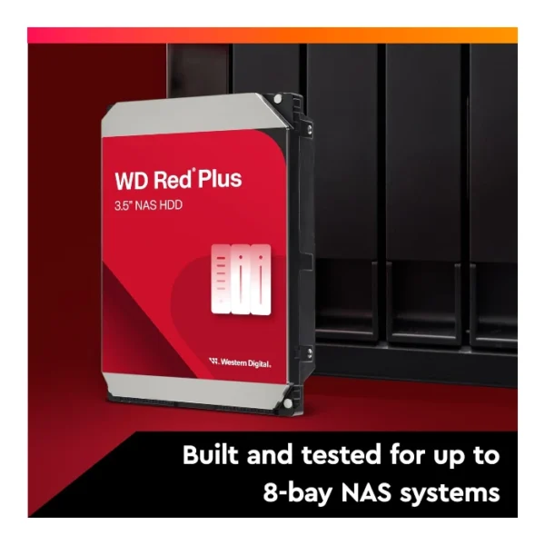 WD Red Plus NAS 2TB — Disco Duro interno | 3.5″ | SATA | 64 MB | 5400 RPM | CMR - Imagen 2