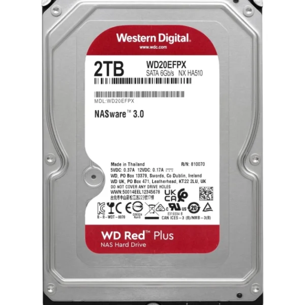 WD Red Plus NAS 2TB — Disco Duro interno | 3.5″ | SATA | 64 MB | 5400 RPM | CMR - Imagen 5