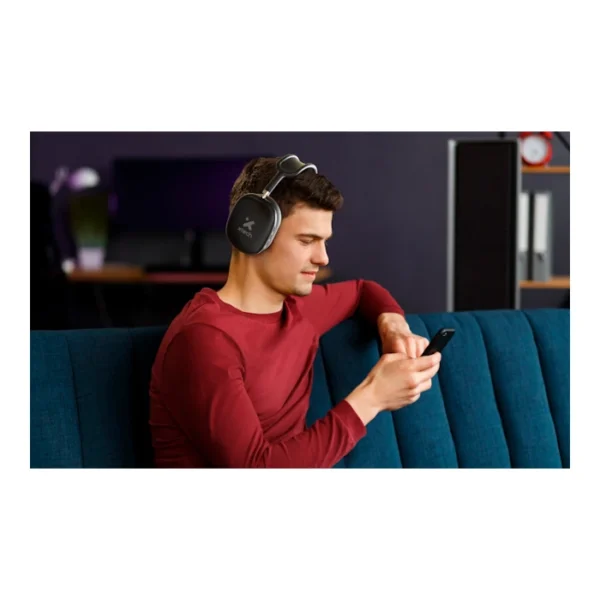 Xtech Aurax — Audífonos inalámbricos, Bluetooth, estéreo, con micrófono, negro - Imagen 3