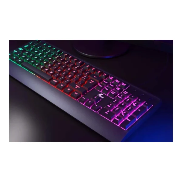 Xtech Chevalier — Teclado membrana, alámbrico, multimedia, con iluminación de fondo LED multicolor - Imagen 5