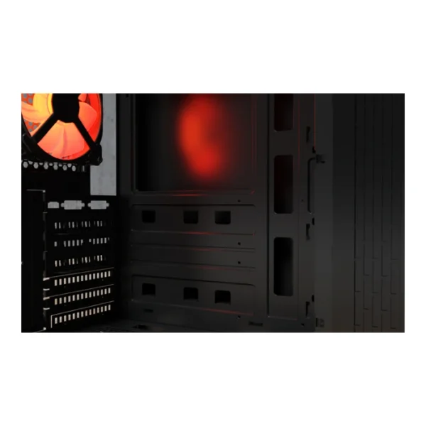 Xtech Deimos — Caja ATX, 1 fan, ventana acrílico - Negro - Imagen 2