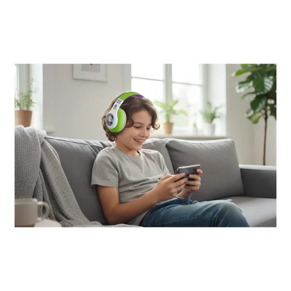 Xtech Headset Toy Story Buzz Lightyear — Audífonos estéreo inalámbricos, Bluetooth, con micrófono incorporado - Imagen 6