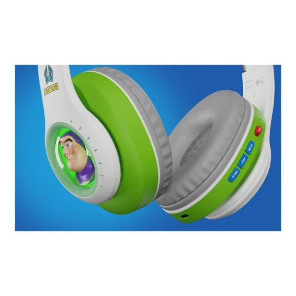 Xtech Headset Toy Story Buzz Lightyear — Audífonos estéreo inalámbricos, Bluetooth, con micrófono incorporado - Imagen 5