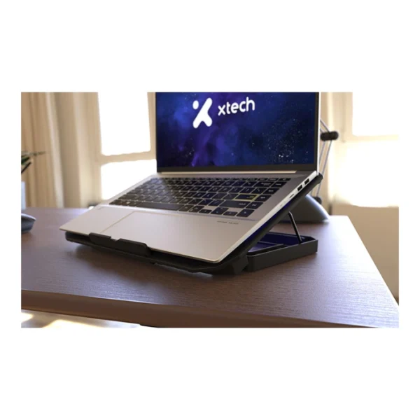 Xtech XTA-156 — Base de enfriamiento | Alimentación por USB | Altura ajustable | Para laptops de hasta 15,6" - Imagen 2