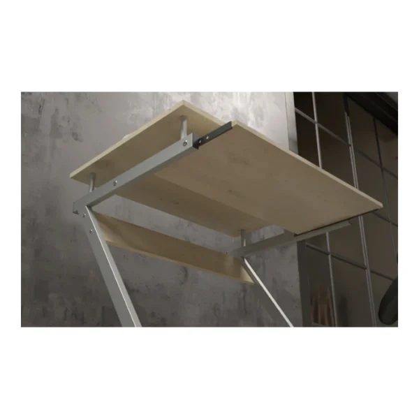 Xtech XTF-CD193 — Escritorio de un nivel, 60x48cm, altura 75cm, color roble | No se entrega armado - Imagen 4