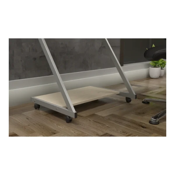 Xtech XTF-CD193 — Escritorio de un nivel, 60x48cm, altura 75cm, color roble | No se entrega armado - Imagen 3