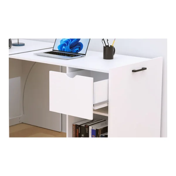 Xtech XTF-CD210 - De Gabinete a Escritorio 140 x 60 cm, altura 72.5cm - Blanco | no se entrega armado - Imagen 5