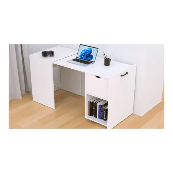 Xtech XTF-CD210 - De Gabinete a Escritorio 140 x 60 cm, altura 72.5cm - Blanco | no se entrega armado - Imagen 3