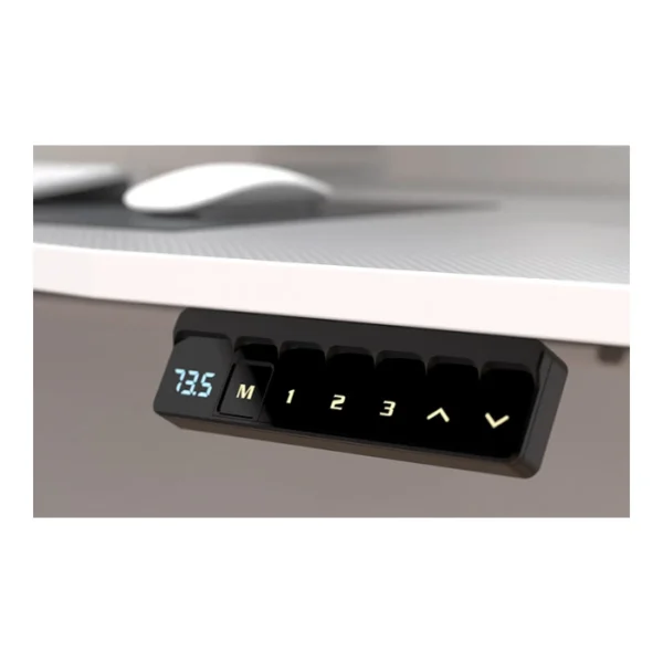 Xtech XTF-CD211 — Escritorio eléctrico, 120x60cm, altura ajustable, blanco | No se entrega armado - Imagen 3