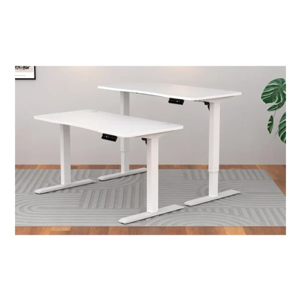 Xtech XTF-CD211 — Escritorio eléctrico, 120x60cm, altura ajustable, blanco | No se entrega armado - Imagen 2