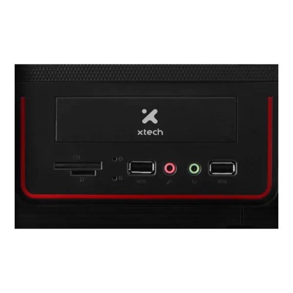 Xtech XTQ-100 — Caja MicroATX, sin fans, incluye fuente de 600W - Negro - Imagen 3