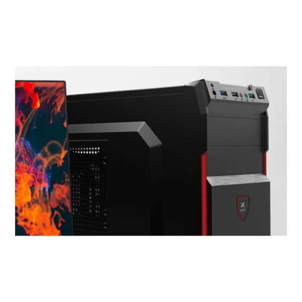 Xtech XTQ-214 — Caja ATX, sin fans, incluye fuente de 600W - Negro - Imagen 2