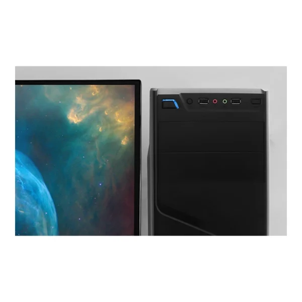 Xtech XTQ-200 — Caja ATX, sin fans, incluye fuente de 600W - Negro - Imagen 2