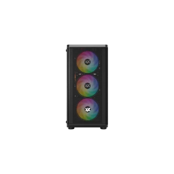 XYZ Airone 60 Mesh Lite — Caja microATX, 4 Fans ARGB - Negro - Imagen 3