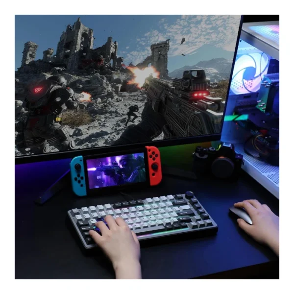 YUNZII RT75 — Teclado mecánico TKL con cable, RGB, interruptor magnético de efecto Hall, inglés, Magnetic Switch | RT75 - Imagen 4